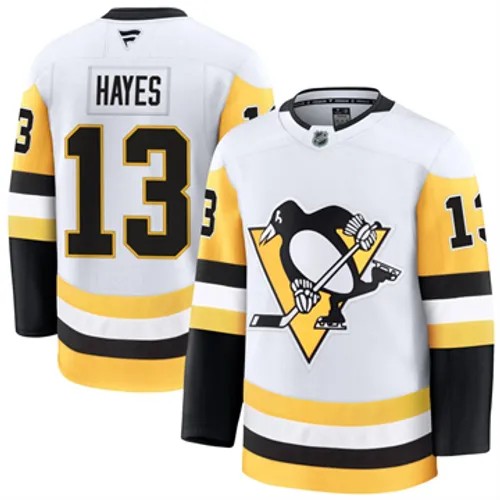 Men's Pittsburgh Penguins Kevin Hayes Authentic 2024-25 Away White Stitched NHL Hockey Jersey