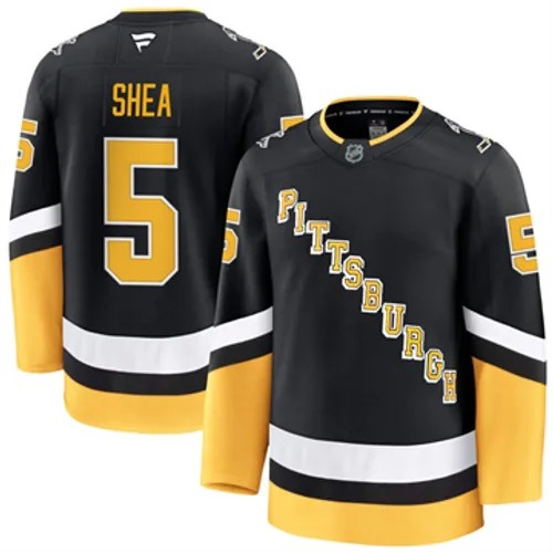 Men's Pittsburgh Penguins Ryan Shea Authentic 2024-25 Alternate Black Stitched NHL Hockey Jersey