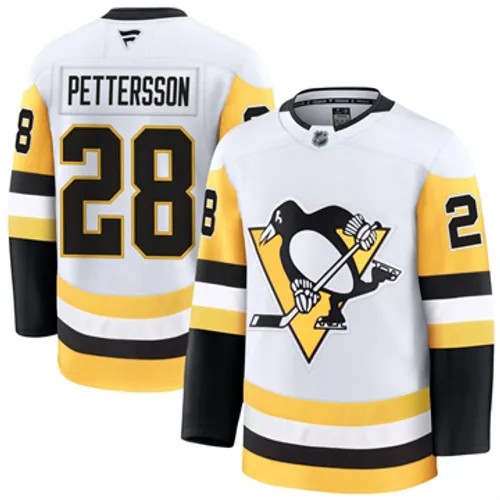 Men's Pittsburgh Penguins Marcus Pettersson Authentic 2024-25 Away White Stitched NHL Hockey Jersey
