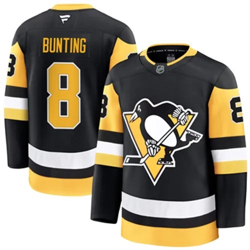 Men's Pittsburgh Penguins Michael Bunting Authentic 2024-25 Home Black Stitched NHL Hockey Jersey