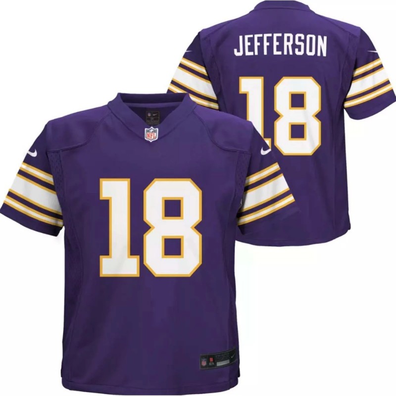 Youth Nike Minnesota Vikings Justin Jefferson #18 Game Jersey
