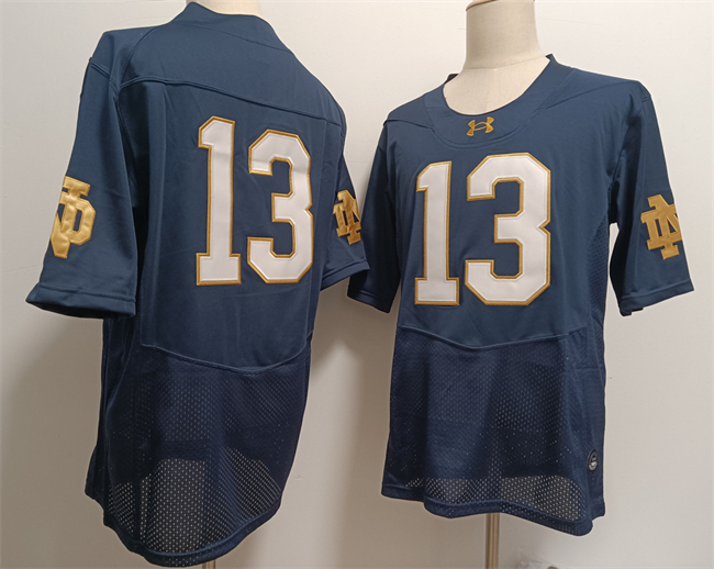 Men's Notre Dame Fighting Irish #13 Riley Leonard 2024 Under Armour NCAA Football Stitched Jersey