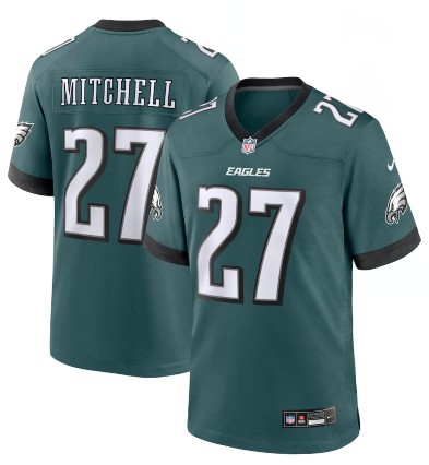 Youth Philadelphia Eagles #27 Quinyon Mitchell Green Vapor Untouchable Limited Stitched Football Jersey