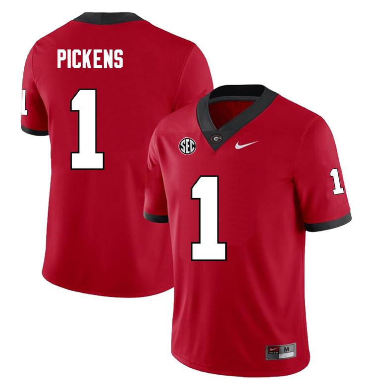 Youth Georgia Bulldogs #1 George Pickens Red F.U.S.E. Vapor Limited Stitched Football Jersey
