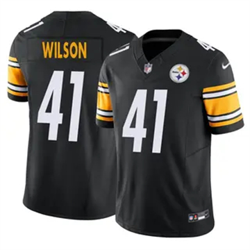 Youth Pittsburgh Steelers #41 Payton Wilson Vapor F.U.S.E. Limited Black Nike Stitched NFL Jersey
