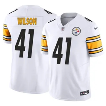 Men's Pittsburgh Steelers #41 Payton Wilson Vapor F.U.S.E. Limited White Nike Stitched NFL Jersey