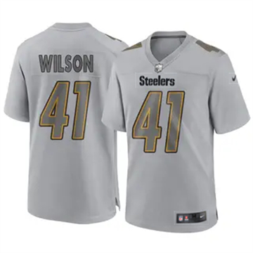 Men's Pittsburgh Steelers #41 Payton Wilson Atmosphere Fashion Limited Gray Nike Stitched NFL Jersey
