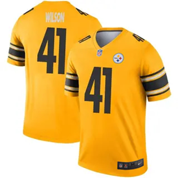 Men's Pittsburgh Steelers #41 Payton Wilson Vapor Limited Inverted Gold Nike Stitched NFL Jersey