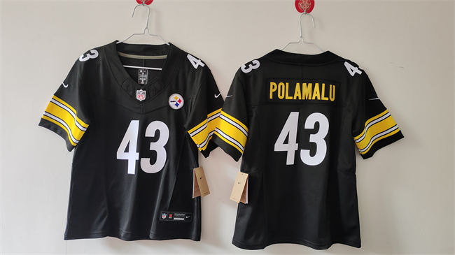 Youth Pittsburgh Steelers #43 Troy Polamalu Black F.U.S.E. Vapor Untouchable Limited Football Stitched Jersey