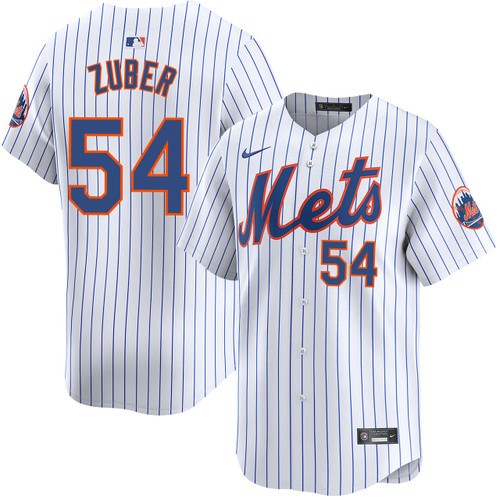Men's Nike Tyler Zuber New York Mets Home White Limited Jersey