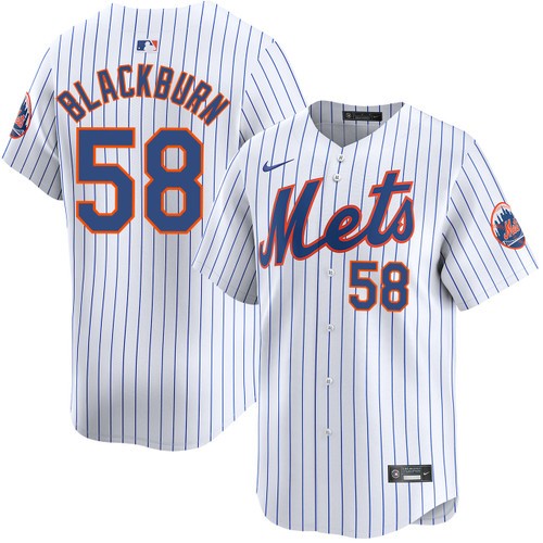 Men's Nike Paul Blackburn New York Mets Home White Limited Jersey