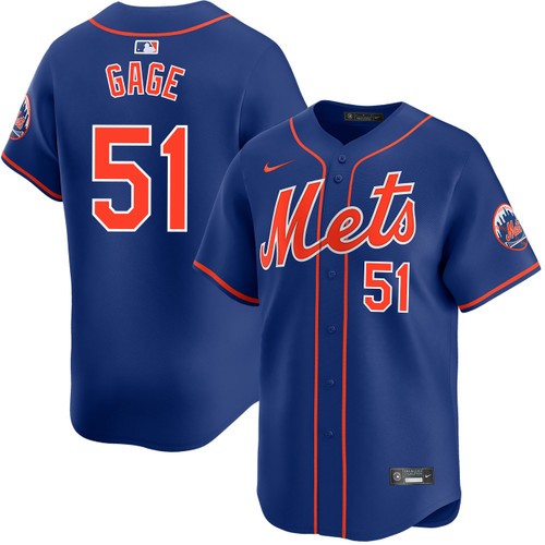 Men's Nike Matt Gage New York Mets Alternate Royal Limited Jersey