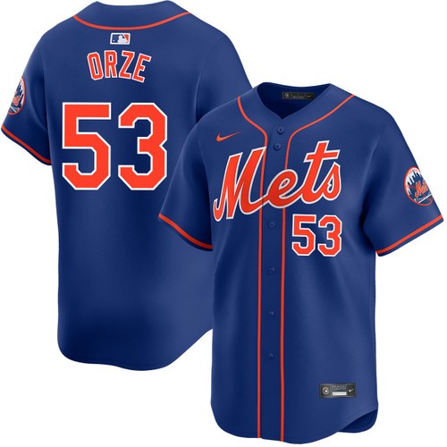 Men's Nike Eric Orze New York Mets Alternate Royal Limited Jersey