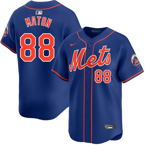 Men's Nike Phil Maton New York Mets Alternate Royal Limited Jersey