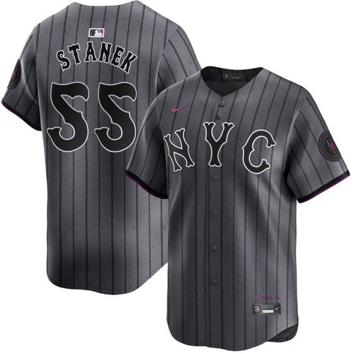 Men's Nike Ryne Stanek New York Mets Gray 2024 City Connect Limited Jersey