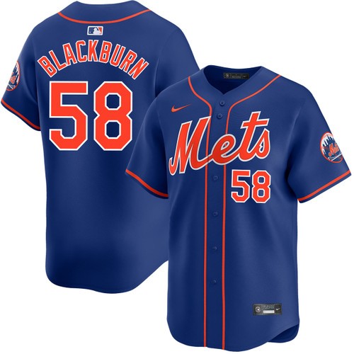 Men's Nike Paul Blackburn New York Mets Alternate Royal Limited Jersey