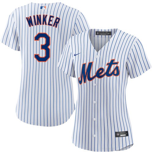Jesse Winker New York Mets Women's Home White Nike Jersey