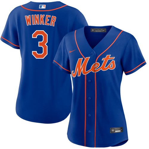Jesse Winker New York Mets Women's Alternate Royal Jersey
