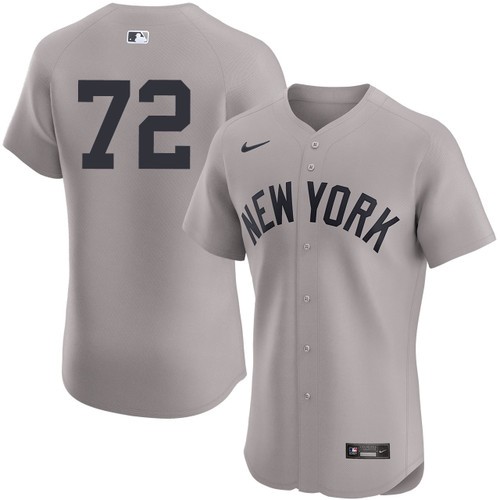 Men's Cody Poteet New York Yankees Nike Road Gray Elite On-Field Authentic Stitched Baseball Jersey