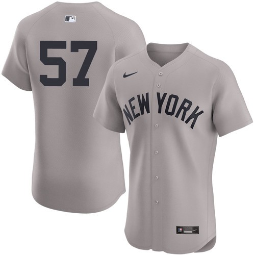 Men's Nick Burdi New York Yankees Nike Road Gray Elite On-Field Authentic Stitched Baseball Jersey