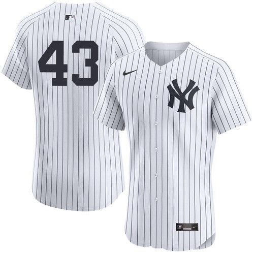Men's Jonathan Loaisiga New York Yankees Nike Home White Elite On-Field Authentic Stitched Baseball Jersey