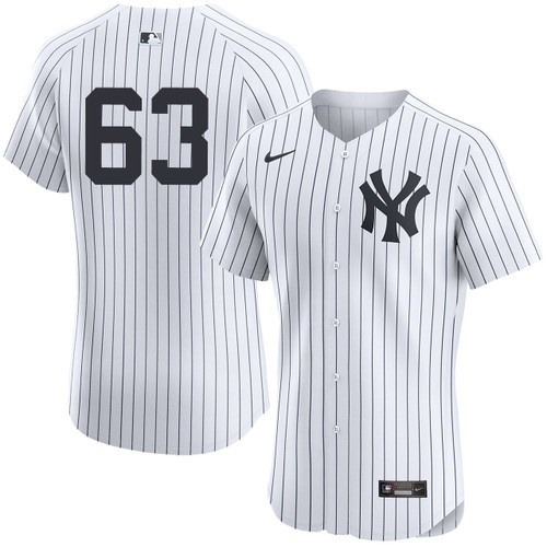 Men's Josh Maciejewski New York Yankees Nike Home White Elite On-Field Authentic Stitched Baseball Jersey