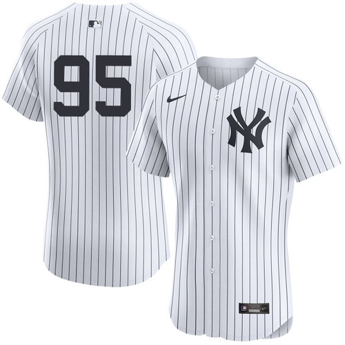 Men's Oswaldo Cabrera New York Yankees Nike Home White Elite On-Field Authentic Stitched Baseball Jersey