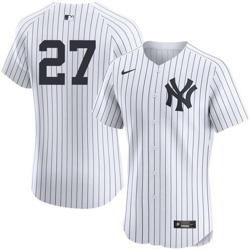 Men's Giancarlo Stanton New York Yankees Nike Home White Elite On-Field Authentic Stitched Baseball Jersey