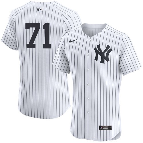 Men's Ian Hamilton New York Yankees Nike Home White Elite On-Field Authentic Stitched Baseball Jersey
