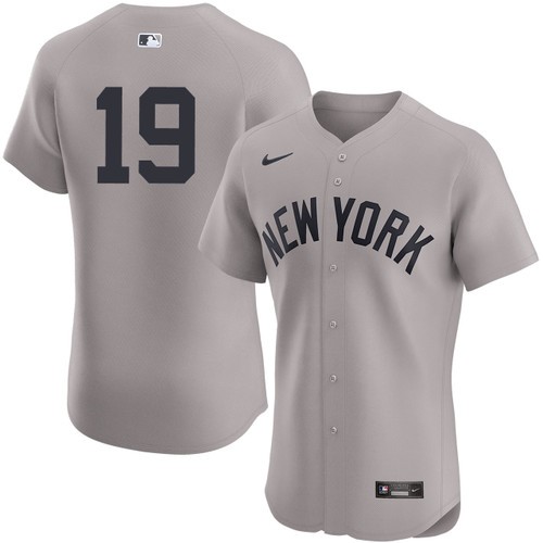Men's Jon Berti New York Yankees Nike Road Gray Elite On-Field Authentic Stitched Baseball Jersey