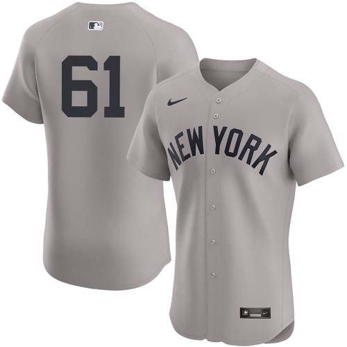 Men's Jake Cousins New York Yankees Nike Road Gray Elite On-Field Authentic Stitched Baseball Jersey