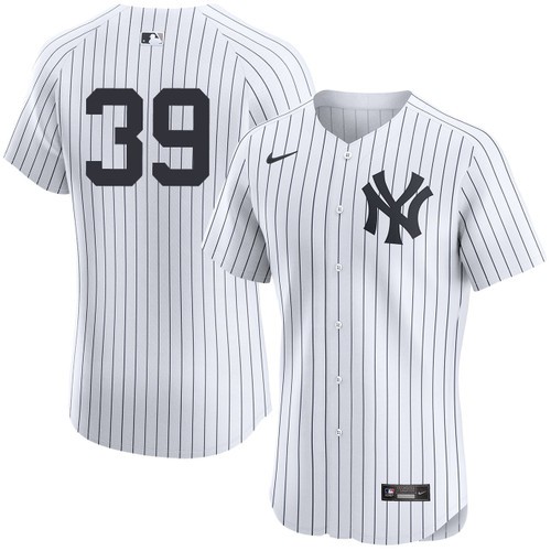 Men's Jose Trevino New York Yankees Nike Home White Elite On-Field Authentic Stitched Baseball Jersey