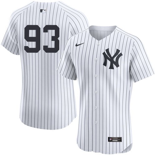 Men's Ben Rice New York Yankees Nike Home White Elite On-Field Authentic Stitched Baseball Jersey