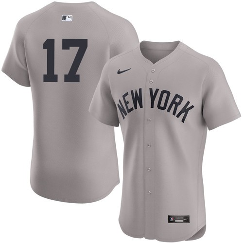 Men's Aaron Boone New York Yankees Nike Road Gray Elite On-Field Authentic Stitched Baseball Jersey