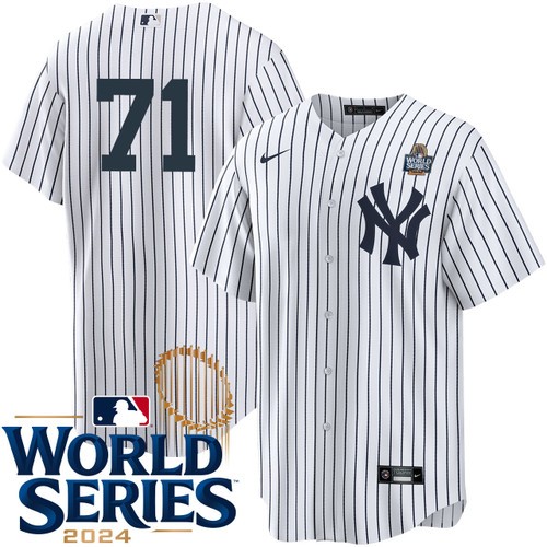 Youth Ian Hamilton New York Yankees Nike Home White Player 2024 World Series Stitched Jersey