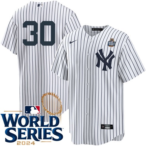 Youth Luke Weaver New York Yankees Nike Home White Player 2024 World Series Stitched Jersey