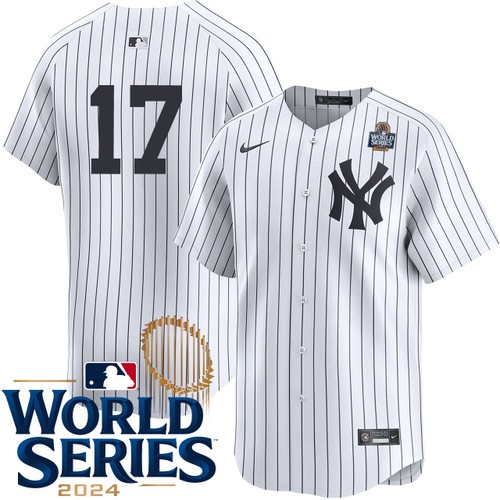 Youth Aaron Boone New York Yankees Nike Home White Limited Player 2024 World Series Stitched Jersey