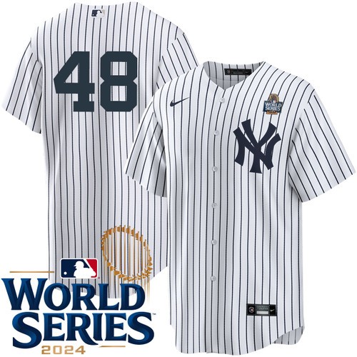 Youth Anthony Rizzo New York Yankees Nike Home White Player 2024 World Series Stitched Jersey