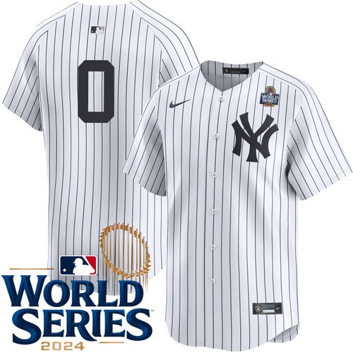 Youth Marcus Stroman New York Yankees Nike Home White Limited Player 2024 World Series Stitched Jersey