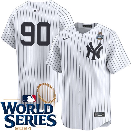 Youth Jorbit Vivas New York Yankees Nike Home White Limited Player 2024 World Series Stitched Jersey