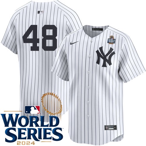 Youth Anthony Rizzo New York Yankees Nike Home White Limited Player 2024 World Series Stitched Jersey