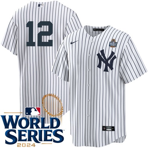 Youth Trent Grisham New York Yankees Nike Home White Player 2024 World Series Stitched Jersey