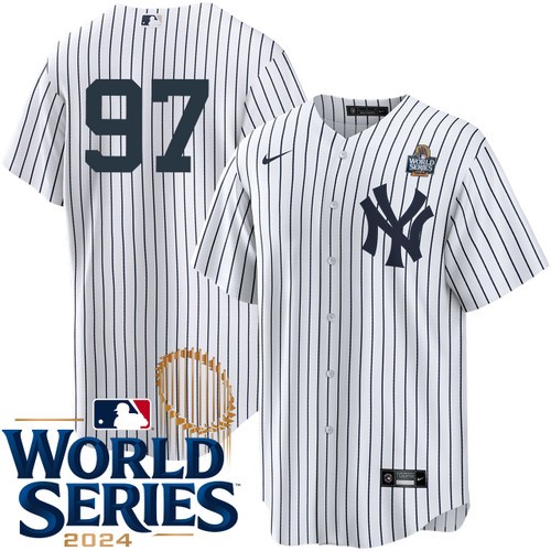 Youth Ron Marinaccio New York Yankees Nike Home White Player 2024 World Series Stitched Jersey