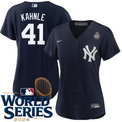 Women's Tommy Kahnle New York Yankees Nike Alternate Navy 2024 World Series Stitched MLB Jersey