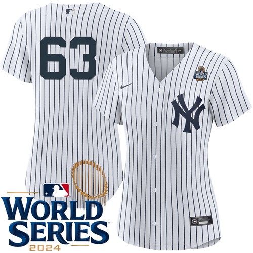 Women's Josh Maciejewski New York Yankees Nike Home White Player 2024 World Series Stitched MLB Jersey