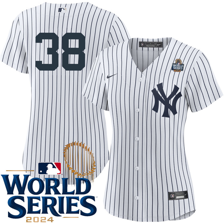 Women's Mark Leiter Jr. New York Yankees Nike Home White Player 2024 World Series Stitched MLB Jersey