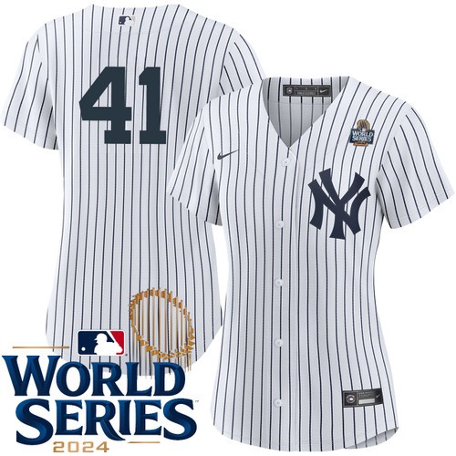 Women's Tommy Kahnle New York Yankees Nike Home White Player 2024 World Series Stitched MLB Jersey