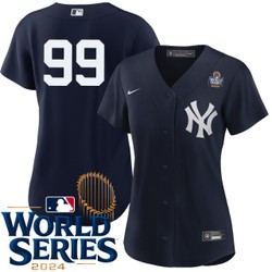 Women's Aaron Judge New York Yankees Nike Alternate Navy Player 2024 World Series  Stitched MLB Jersey