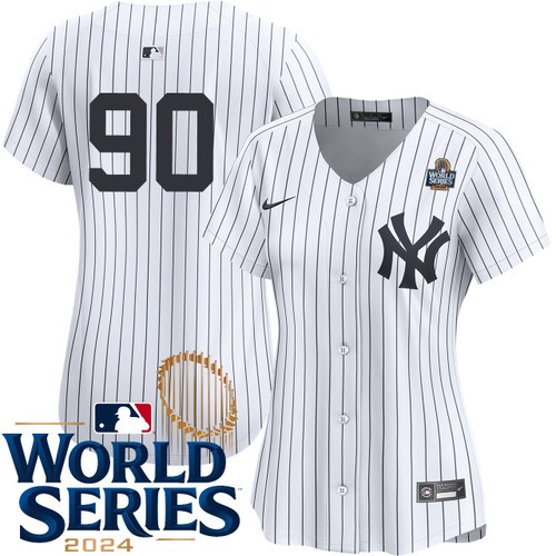 Women's Jorbit Vivas New York Yankees Nike Home White Limited Player 2024 World Series Stitched MLB Jersey