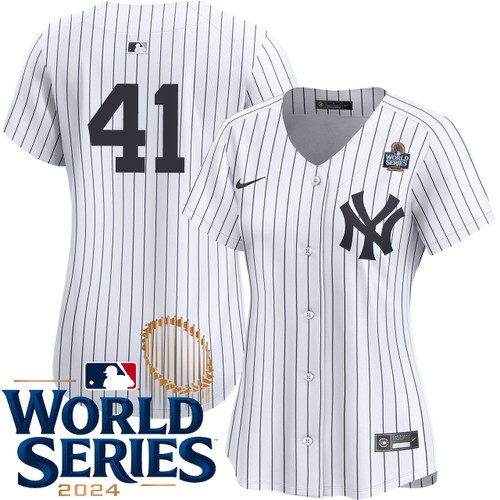 Women's Tommy Kahnle New York Yankees Nike Home White Limited Player 2024 World Series Stitched MLB Jersey